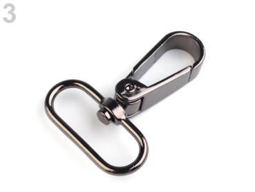 Metall Karabiner 32 mm Nickel Schwarz